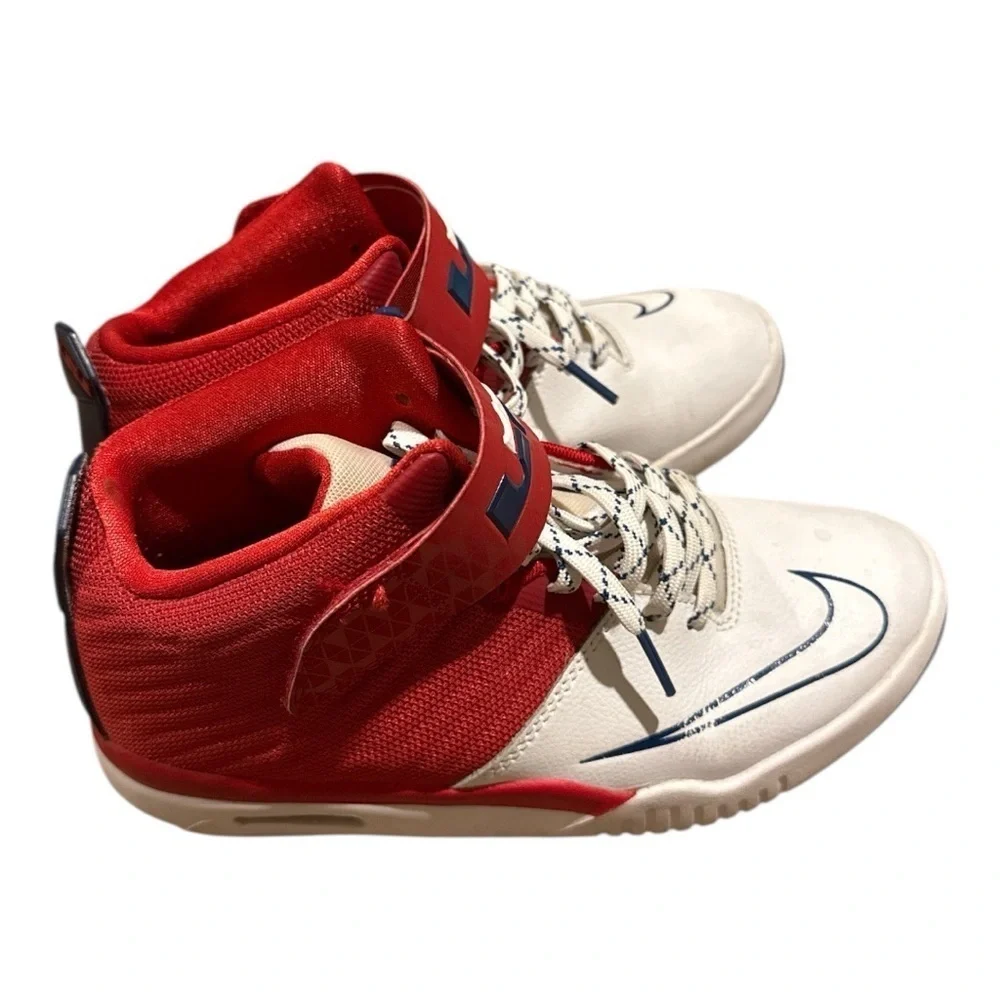 NIKE Kids Red and White Sneakers